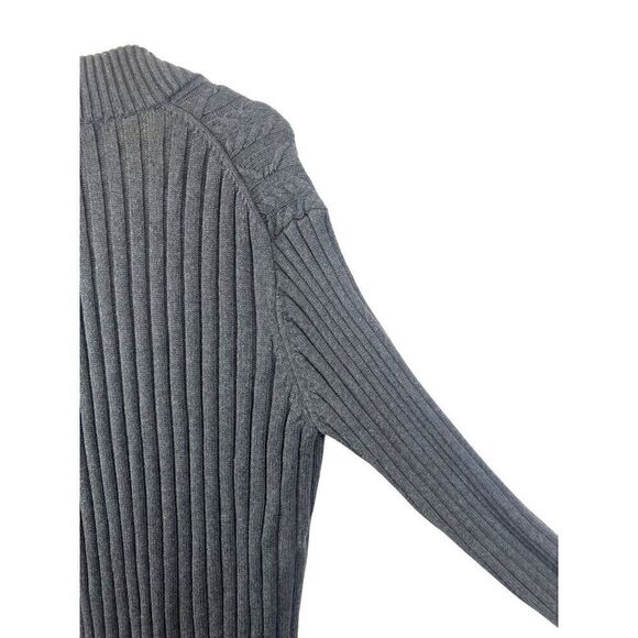 Jos. A. Bank Men's Grey Cable Knit Collared Pullover Sweater Sz L EUC - Picture 5 of 8